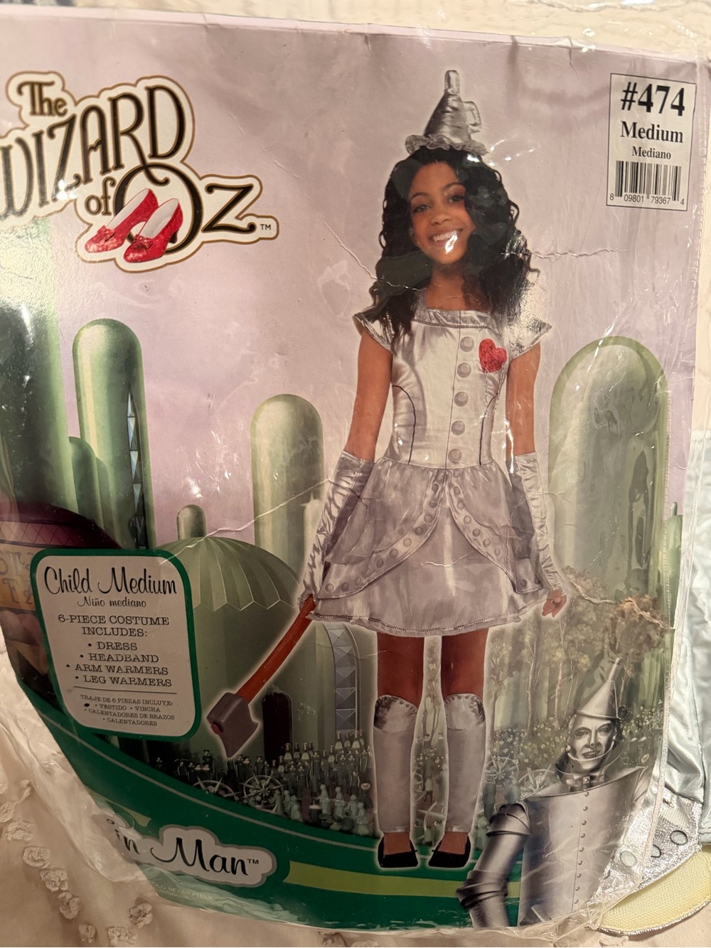 Wizard of Oz Tin Man Costume for Girls - Silver